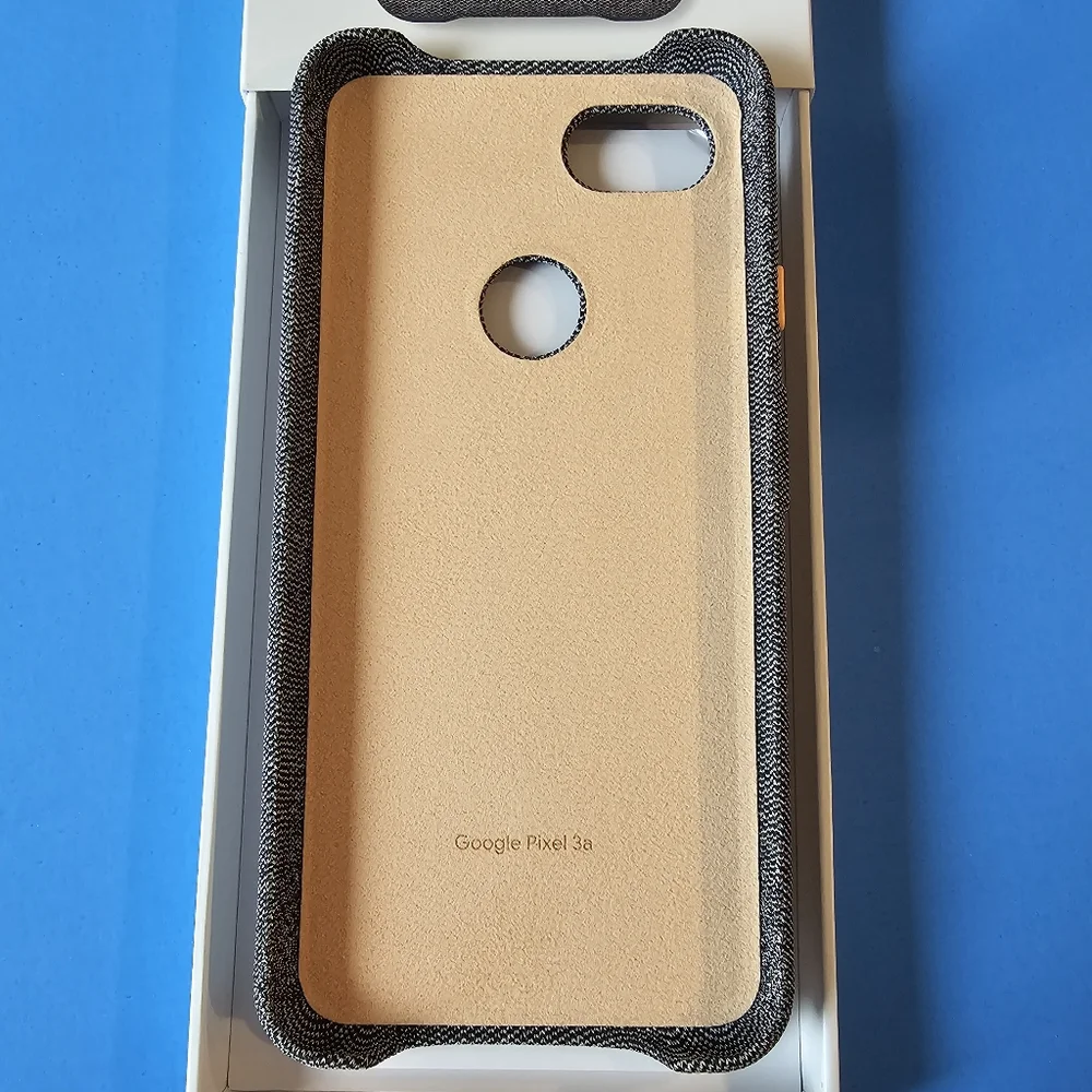 Pixel 3a XL - Google Brand Fabric & Leather Case (GREY)